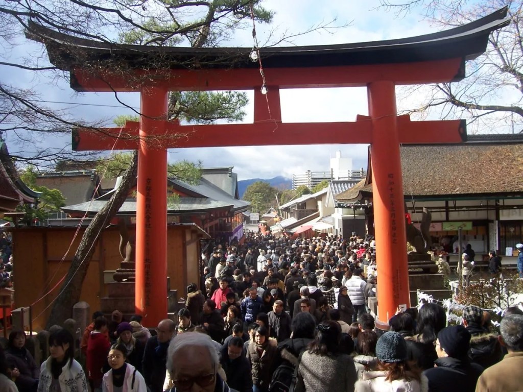 image of a torii gate at Fushimi Inari Taisha in Tokyo during the day