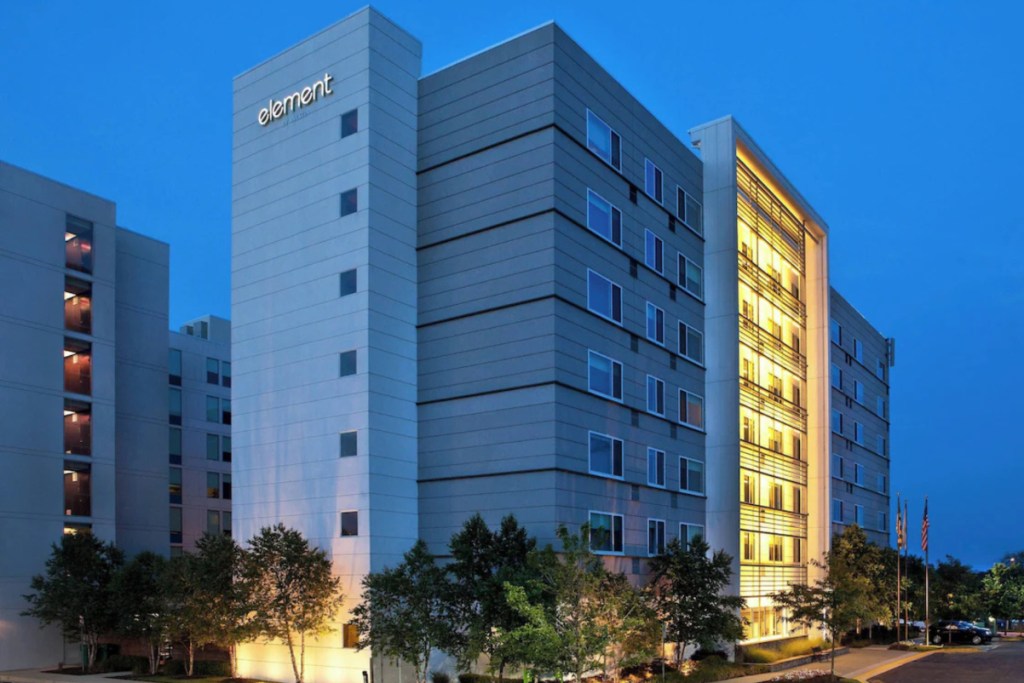 exterior of a hotel branded Element