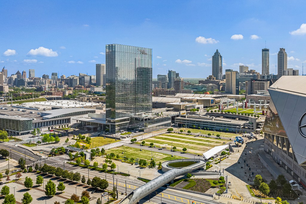 view of a Signia by Hilton convention hotel in atlanta