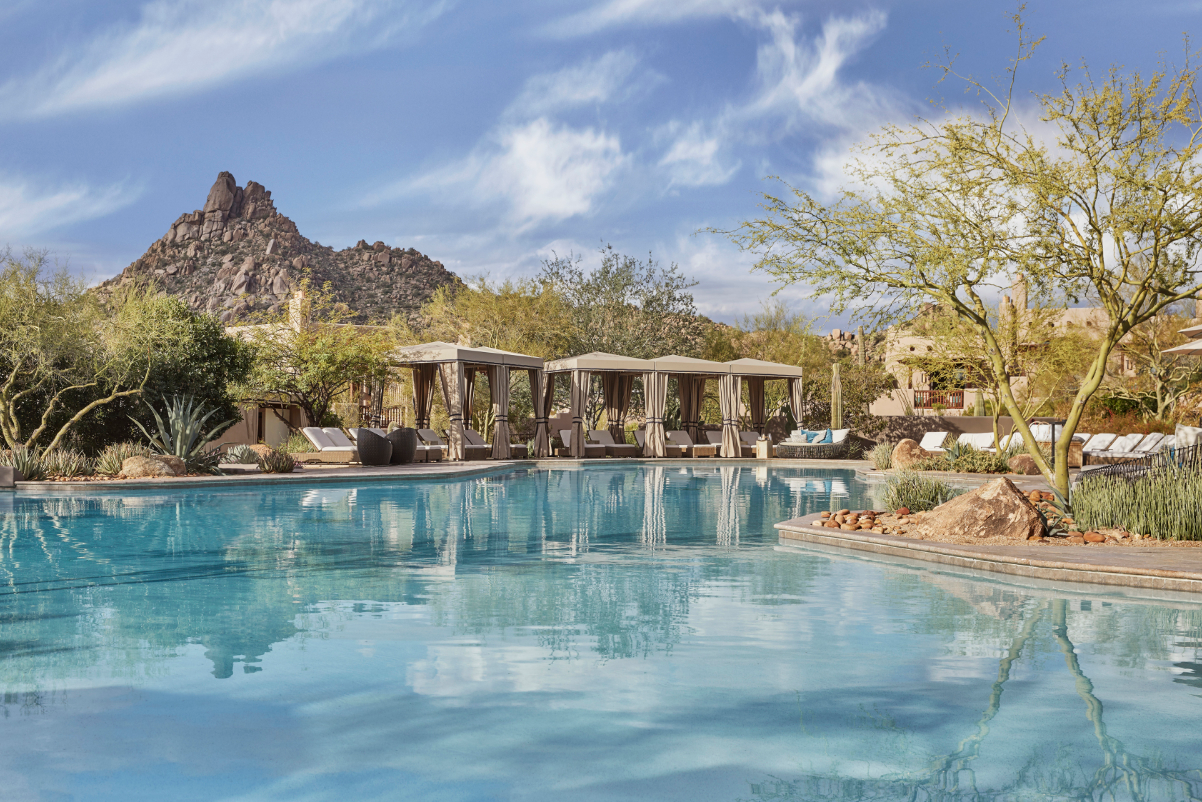 A pool at the Four Seasons in Scottsdale, Arizona. It's run by Braemar.